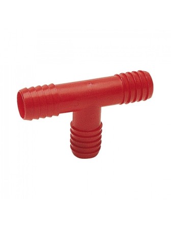 RACCORDO PVC A 'T' PER TUBO GOMMA 20mm