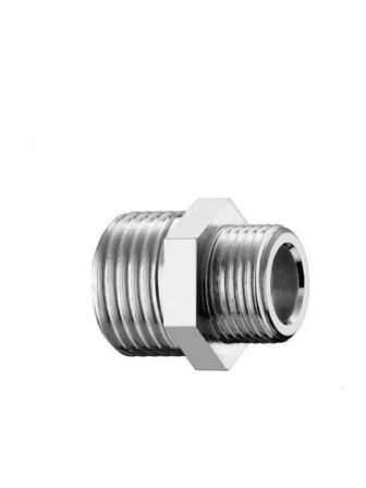 NIPLES DI RIDUZIONE IN ACCIAIO ZINC. M-M 3/8" - 1/2"