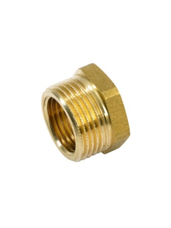 RACCORDO  TAPPO IN OTTONE GIALLO M 1-1/4"