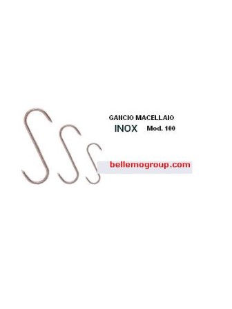 GANCI INOX PER MACELLERIA  mm 200X8