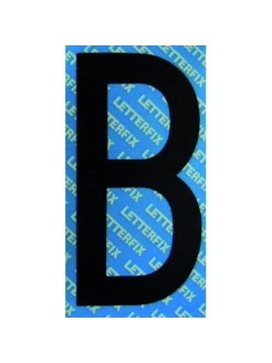 LETTERA ADESIVA NERA 5CM "B"