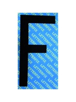 LETTERA ADESIVA NERA 5CM "F"