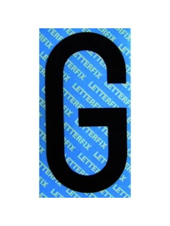 LETTERA ADESIVA NERA 5CM "G"