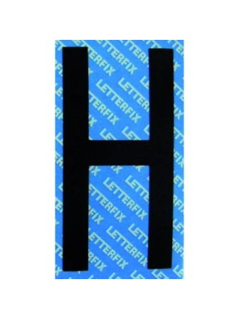 LETTERA ADESIVA NERA 10CM "H"