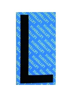 LETTERA ADESIVA NERA 10CM "L"