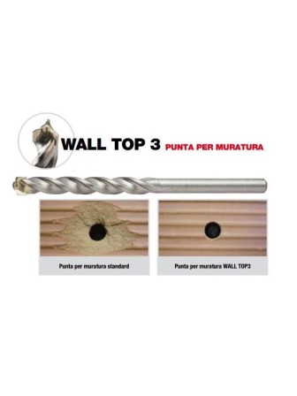 PUNTE WALL PLUS TOP 3 PER MURATURA ATTACCO SDS-PLUS mm6x310  FRIULSIDER