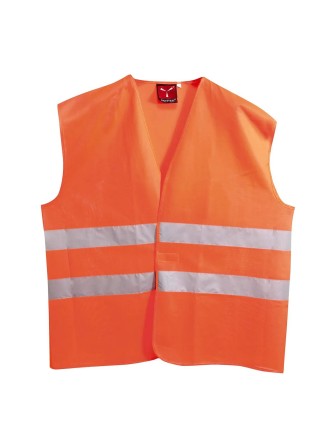 GILET POLIETILENE ALTA VISIBILITA' COLORE ARANCIO