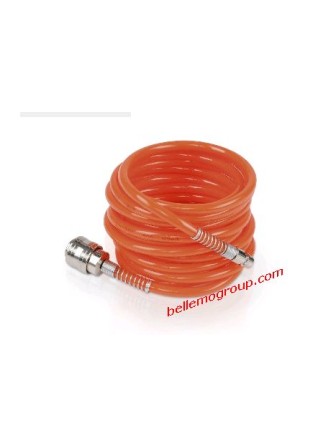 TUBO ARANCIO SPIRALE PER COMPRESSORE 15MT d 8x6