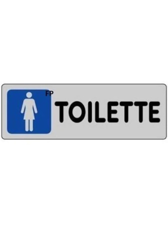 ETICHETTA ADESIVA 150X50mm "TOILETTE DONNA"