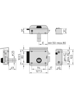 SERRATURA ELETTRICA DX VIRO...