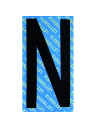 LETTERA ADESIVA NERA 10CM "N"