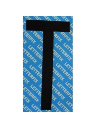 LETTERA ADESIVA NERA 10CM "T"