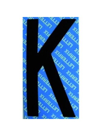 LETTERA ADESIVA NERA 20CM "K"