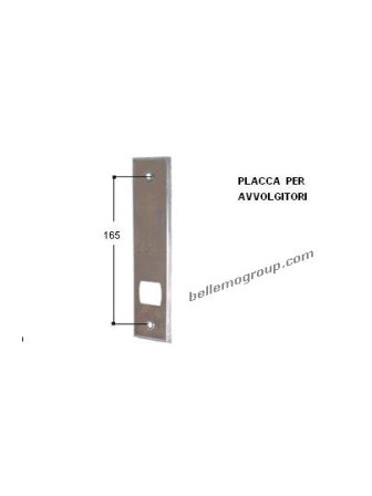 PLACCA PVC COPRI AVVOLGITORI PER INTERASSE 135mm