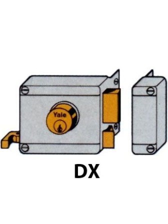 SERRATURA DA RIDOSSO YALE 63000602 SX CILINDRO FISSO