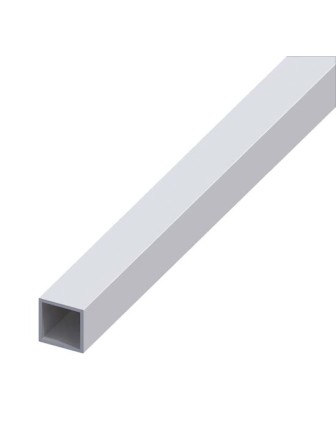 TUBO QUADRO ALLUMINIO ANODIZZATO 10X10X1mm 2mt