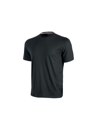 T-SHIRT TG: M  "ROAD" U-POWER  BLACK CARBON