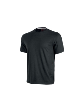 T-SHIRT TG: L  "ROAD" U-POWER  BLACK CARBON