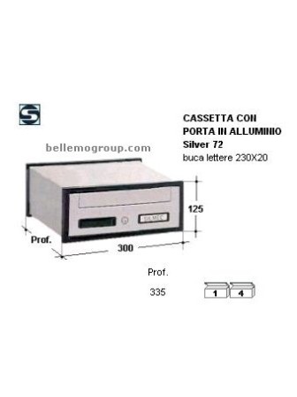 CASSETTA ALLUMINIO SILMEC ORO SC1 art 30-103,51   L300H125P335