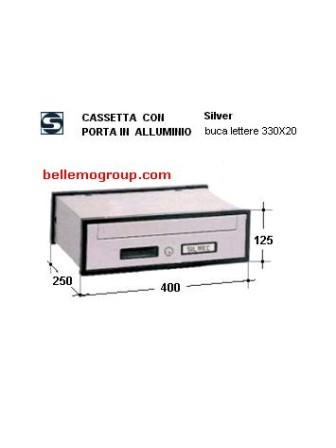 CASSETTA ALLUMINIO SILMEC SILVER SC5 art 30-501,72   L400H125P250