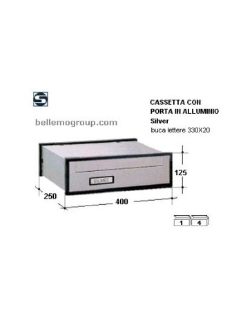 CASSETTA ALLUMINIO SILMEC SILVER SC6 art 30-601,72   L400H125P250