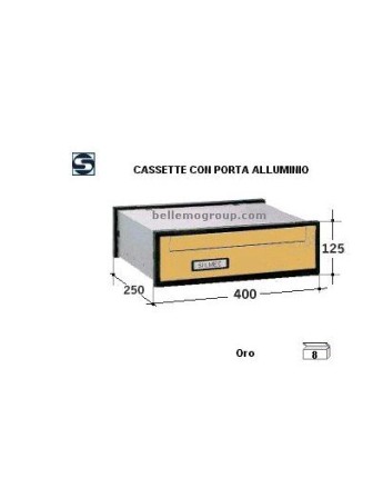 CASSETTA ALLUMINIO SILMEC ORO SC6 art 30-601,51   L400H125P250