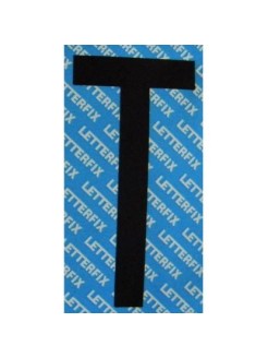 LETTERA ADESIVA NERA 5CM "T"