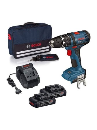 TRAPANO AVVITATORE BATTENTE A BATTERIA 18V  BOSCH GSB 18-2-LI 2 BATTER.