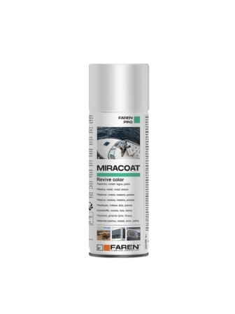 MIRACOAT SPRAY 400 ml RINNOVA COLORE PER PLASTIC, METAL, LEGNO, PIETRE FAREN PRO