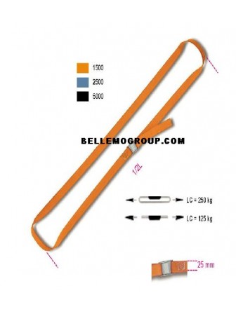 CINGHIA TESSUTO 8188F mm 25 X 5 MT + FIBBIA ROBUR